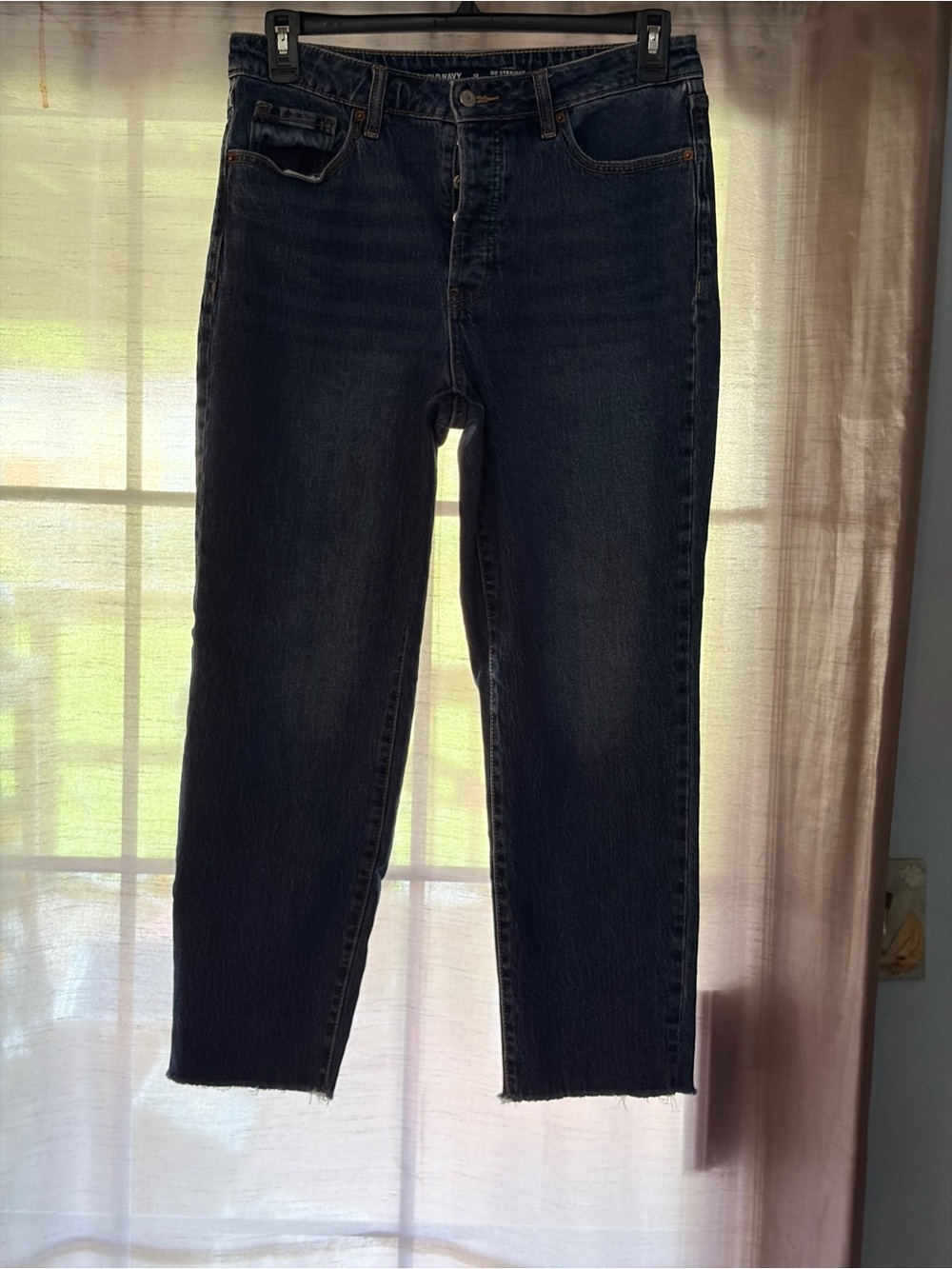 Old Navy Dark Blue High-Rise Ankle Jeans